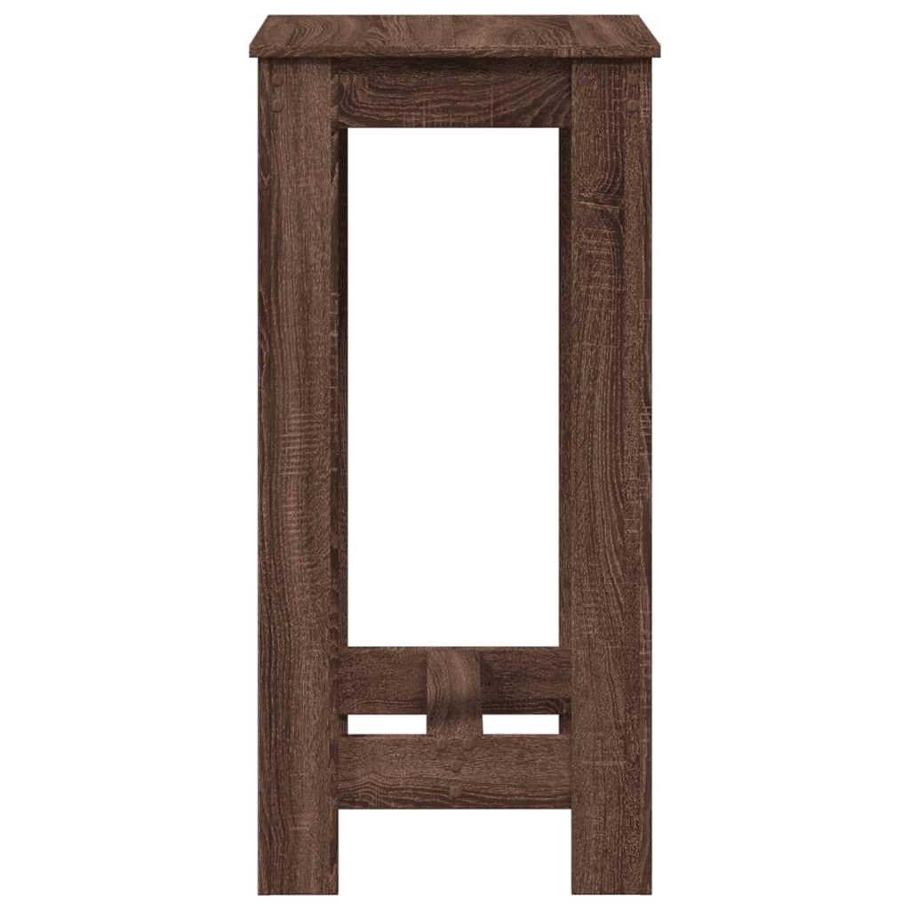 Brown Oak Engineered Wood Bar Table 51x50x103.5 cm