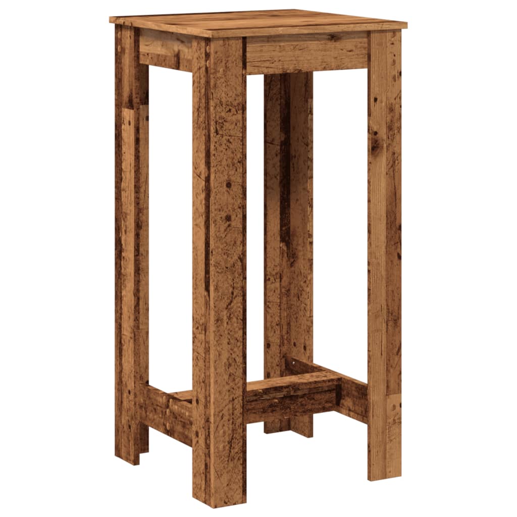 Rustic Bar Table, Engineered Wood, 51x50x103.5 cm