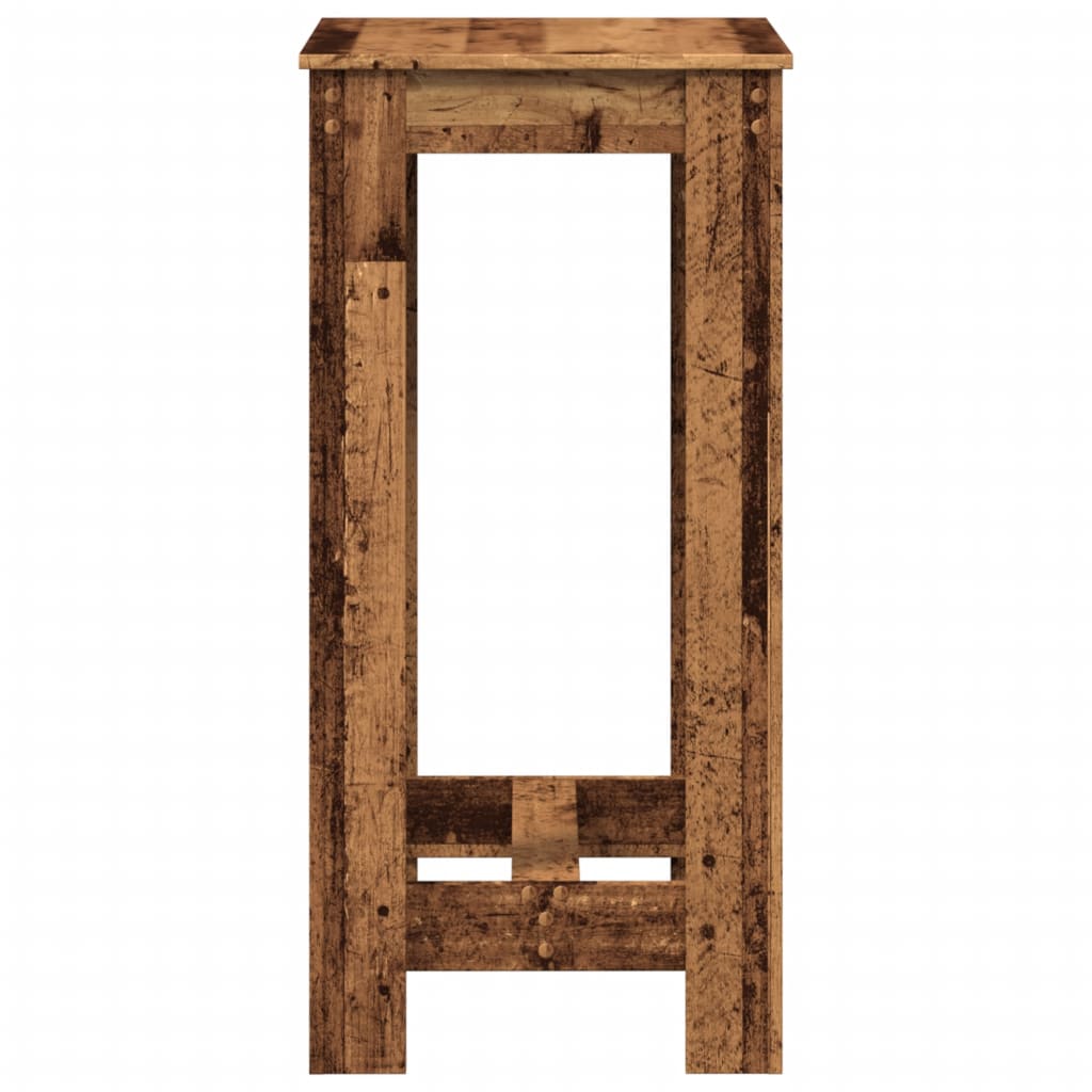 Rustic Bar Table, Engineered Wood, 51x50x103.5 cm