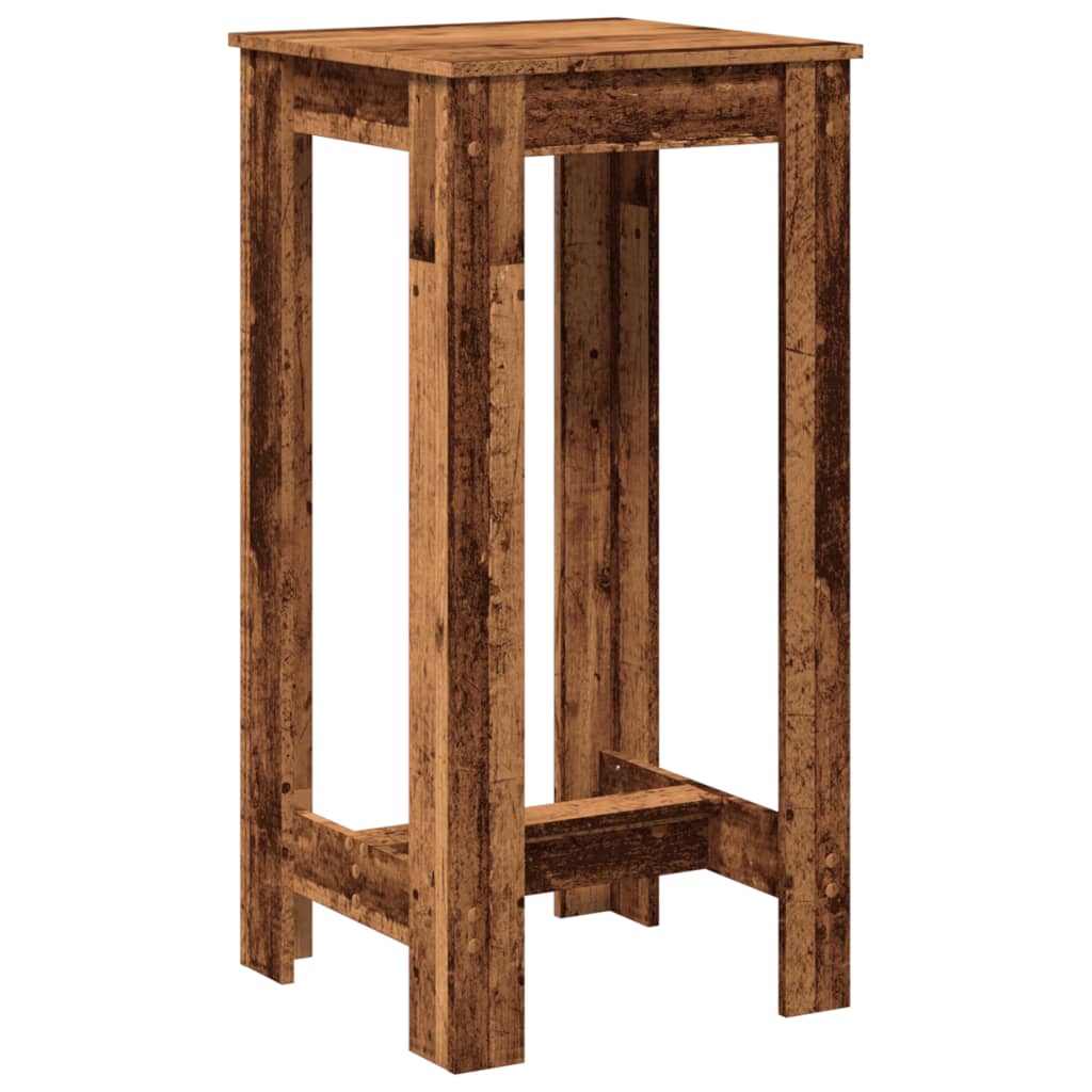 Rustic Bar Table, Engineered Wood, 51x50x103.5 cm