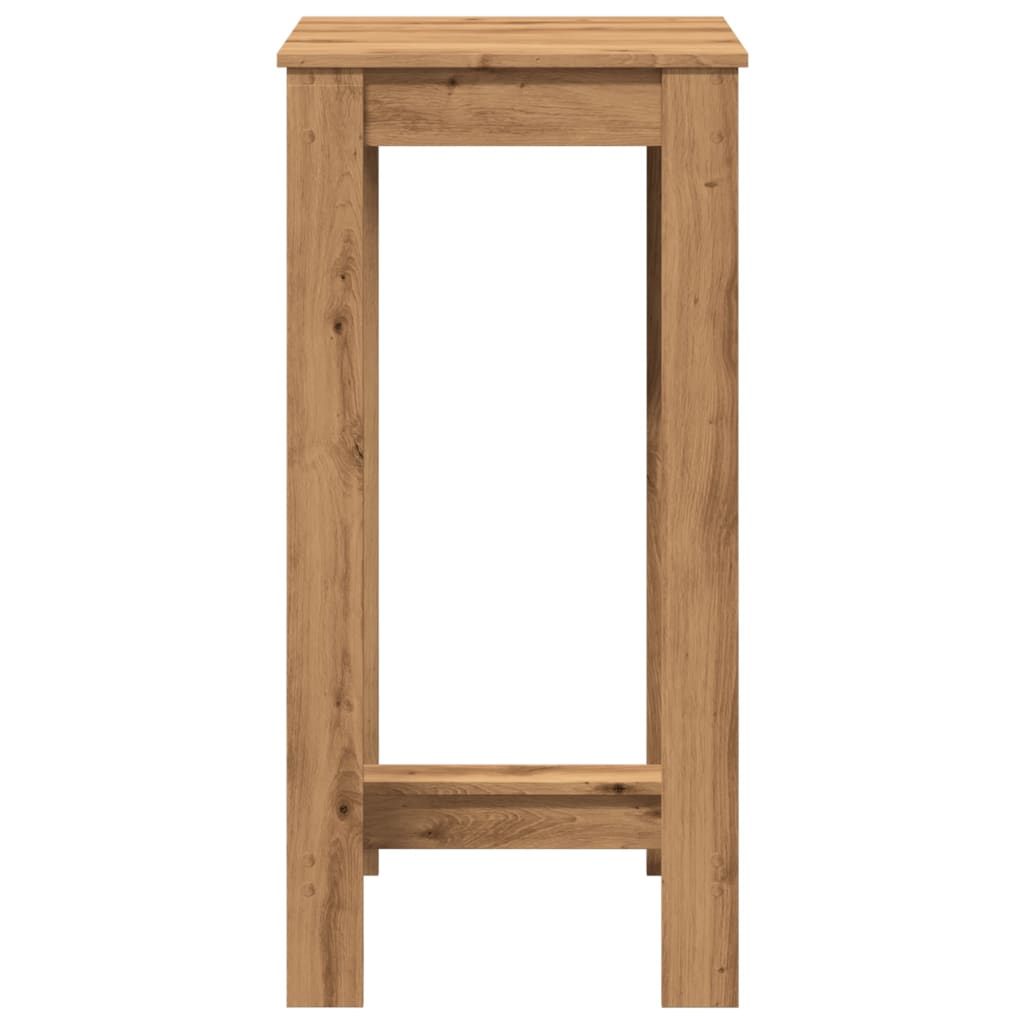Artisan Oak Bar Table, Engineered Wood 51x50x103.5 cm