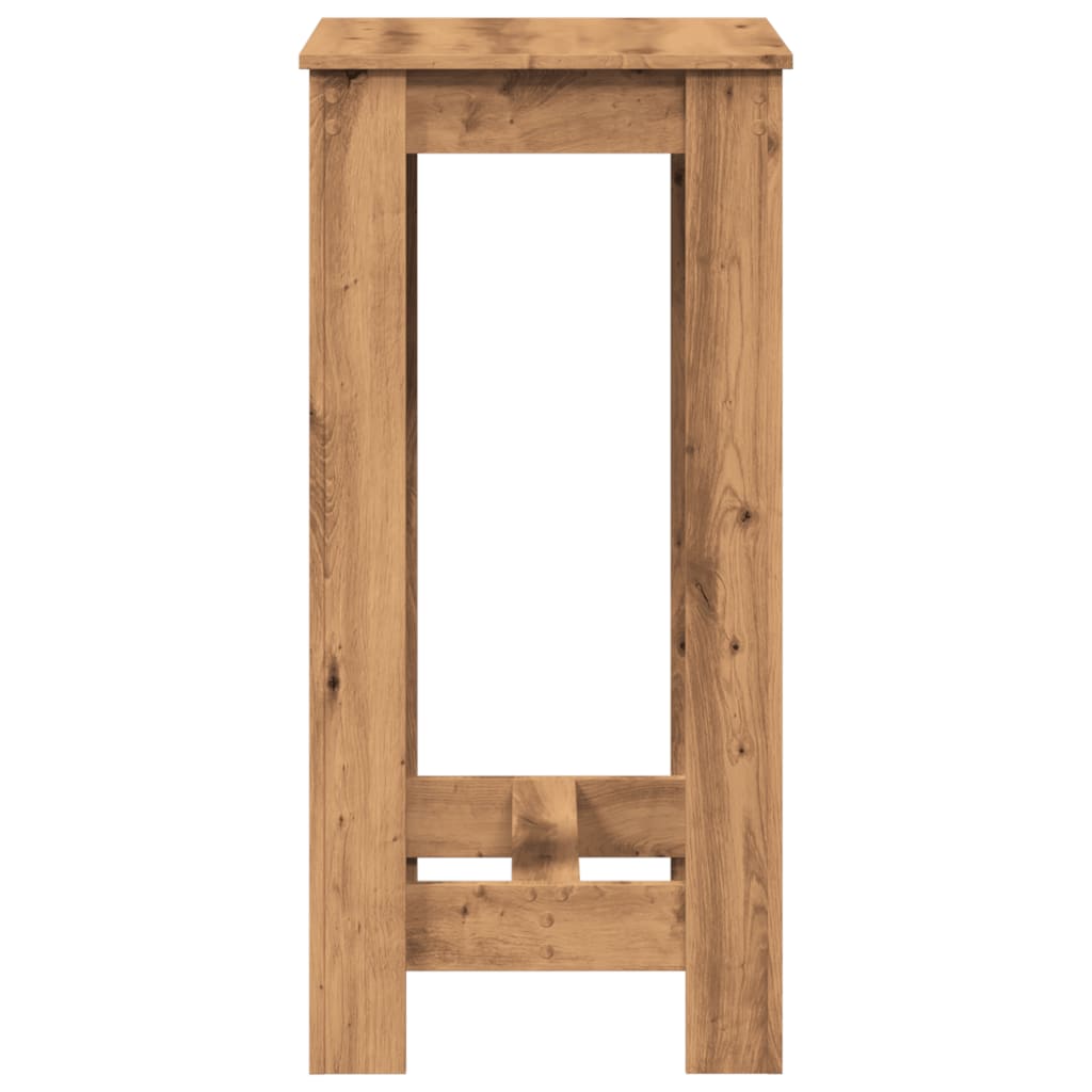 Artisan Oak Bar Table, Engineered Wood 51x50x103.5 cm