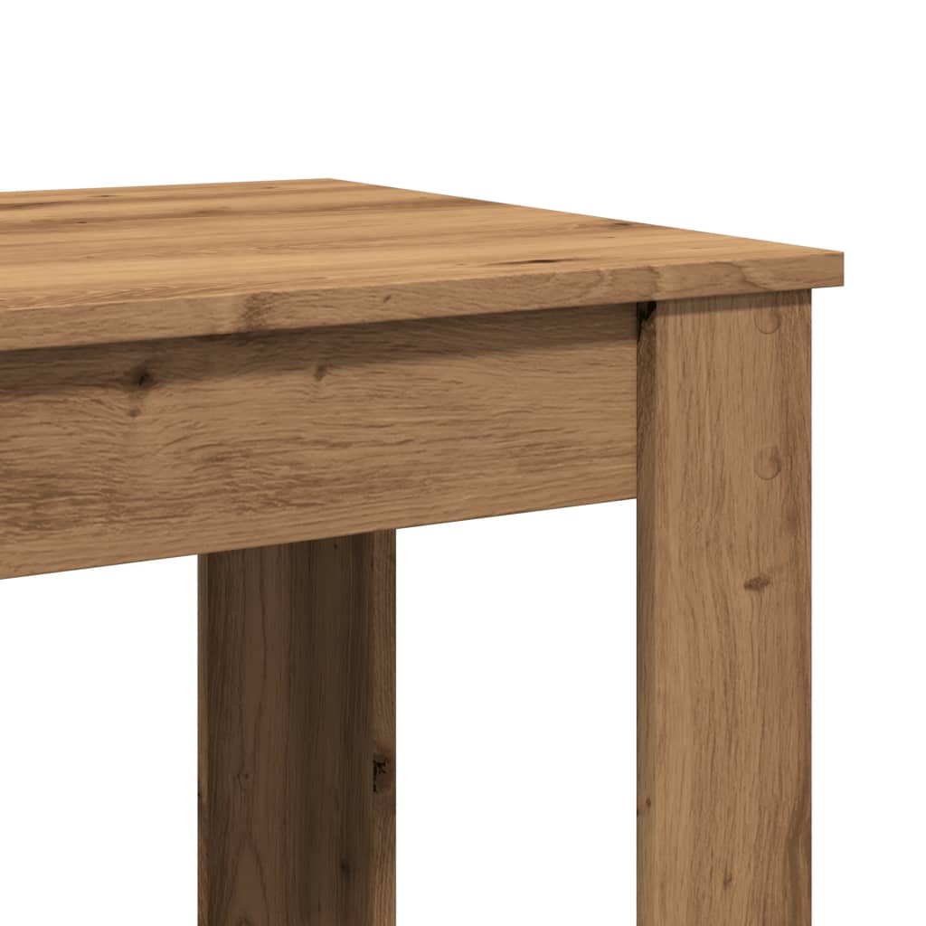 Artisan Oak Bar Table, Engineered Wood 51x50x103.5 cm