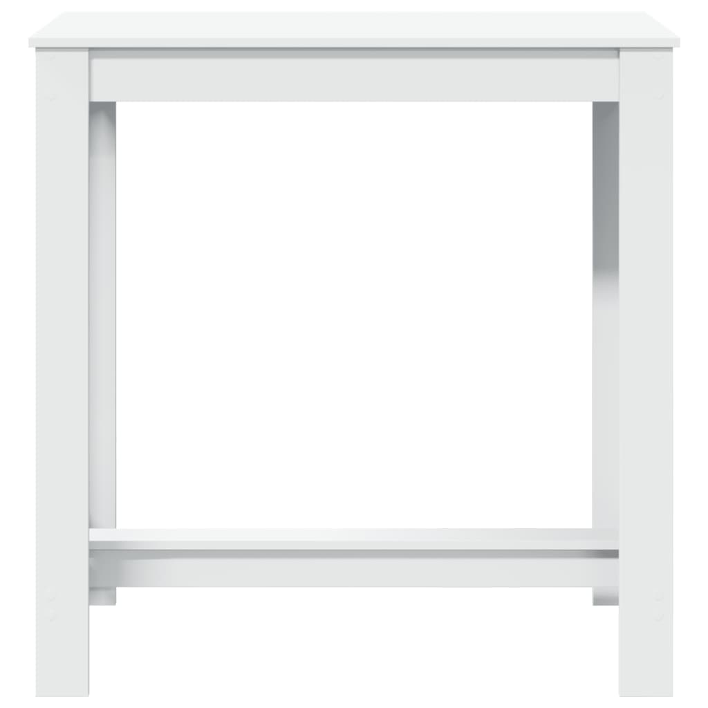 White Engineered Wood Bar Table 102x50x103.5 cm