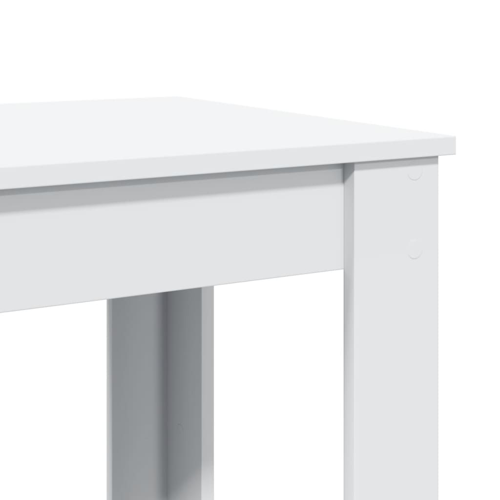 White Engineered Wood Bar Table 102x50x103.5 cm