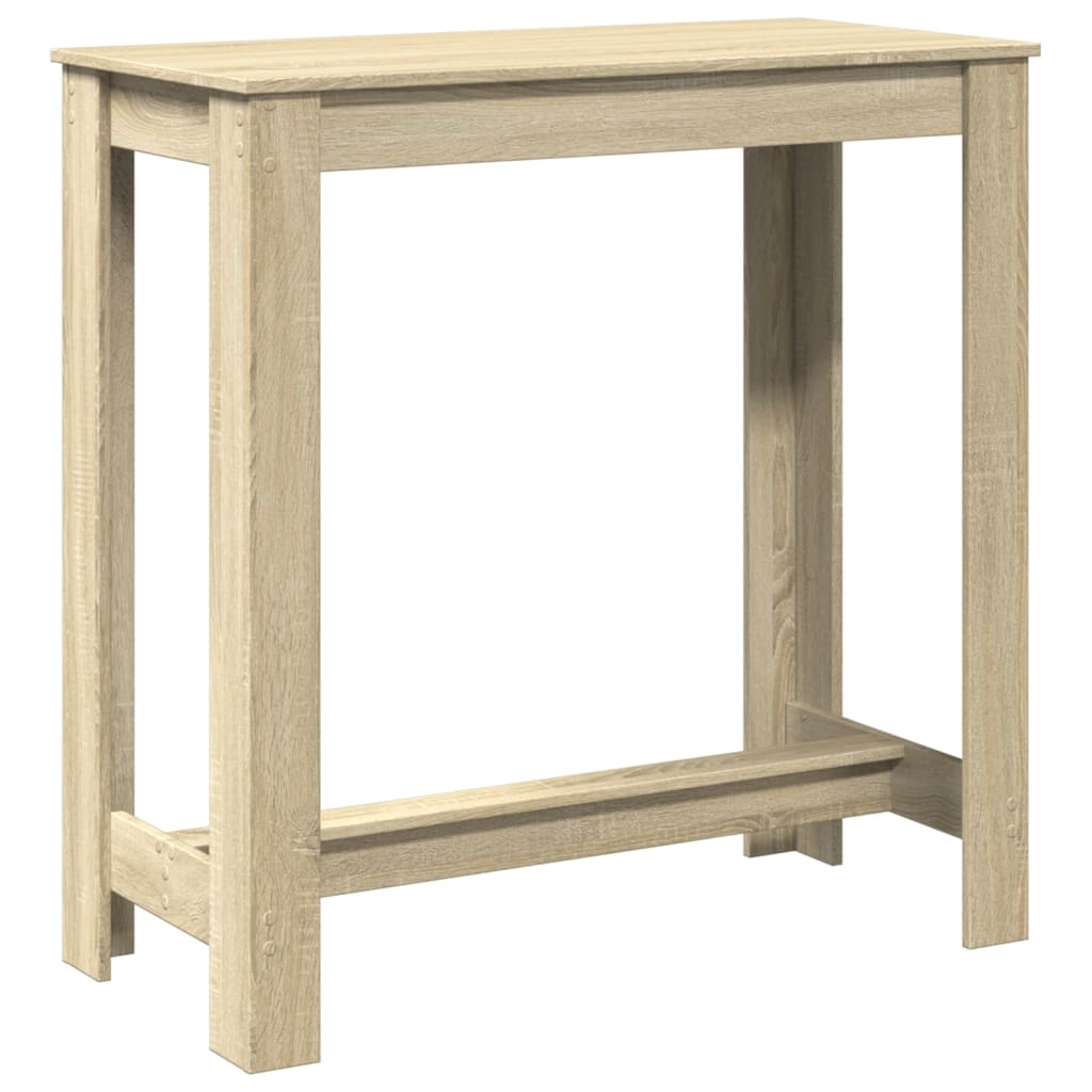 Sonoma Oak Bar Table - Engineered Wood, 102x50x103.5 cm