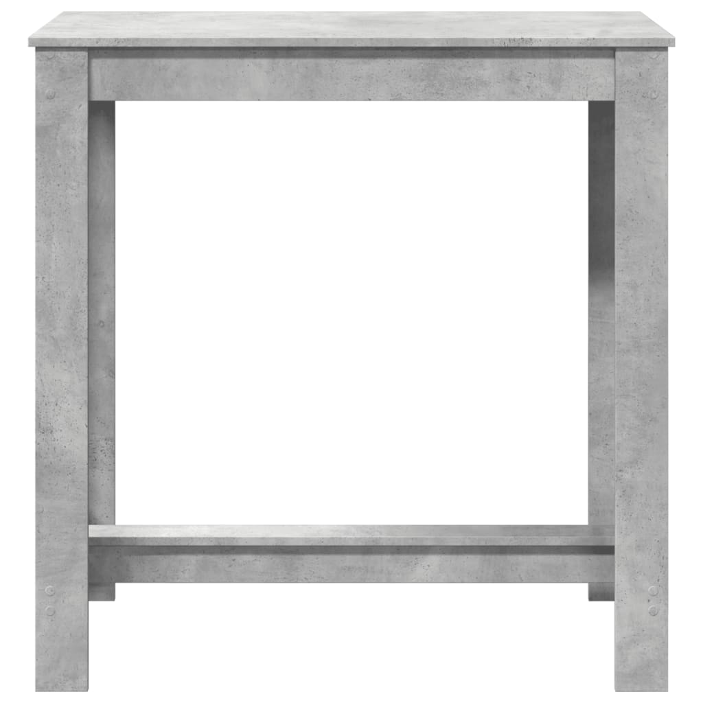 Concrete Grey Bar Table, 102x50x103.5 cm, Engineered Wood