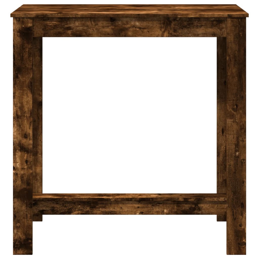 Smoked Oak Bar Table - Engineered Wood 102x50x103.5 cm