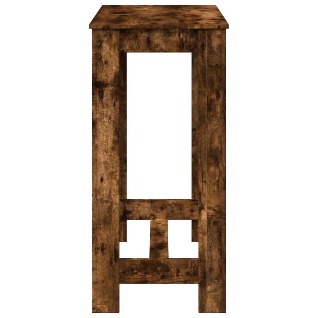 Smoked Oak Bar Table - Engineered Wood 102x50x103.5 cm