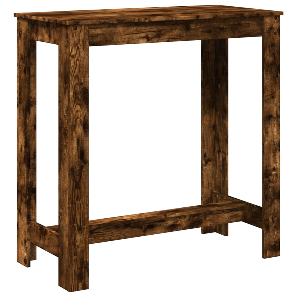 Smoked Oak Bar Table - Engineered Wood 102x50x103.5 cm