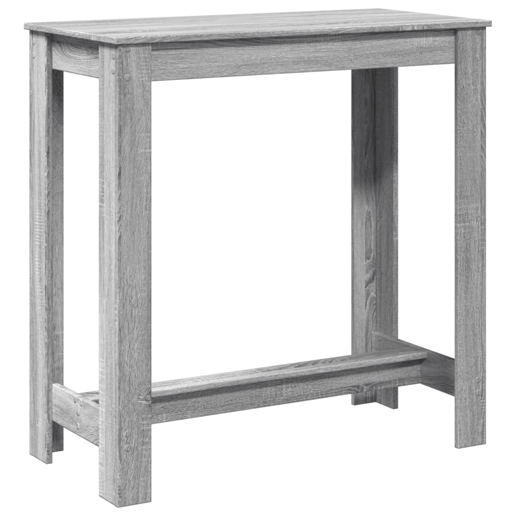 Stylish Grey Sonoma Bar Table, 102x50x103.5 cm, Engineered Wood