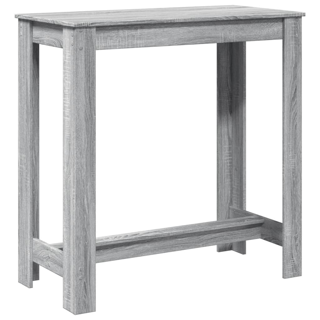 Stylish Grey Sonoma Bar Table, 102x50x103.5 cm, Engineered Wood