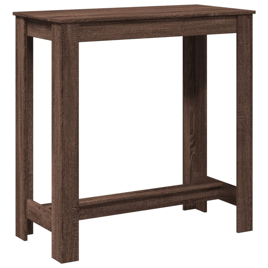Brown Oak Bar Table - Engineered Wood, 102x50x103.5 cm