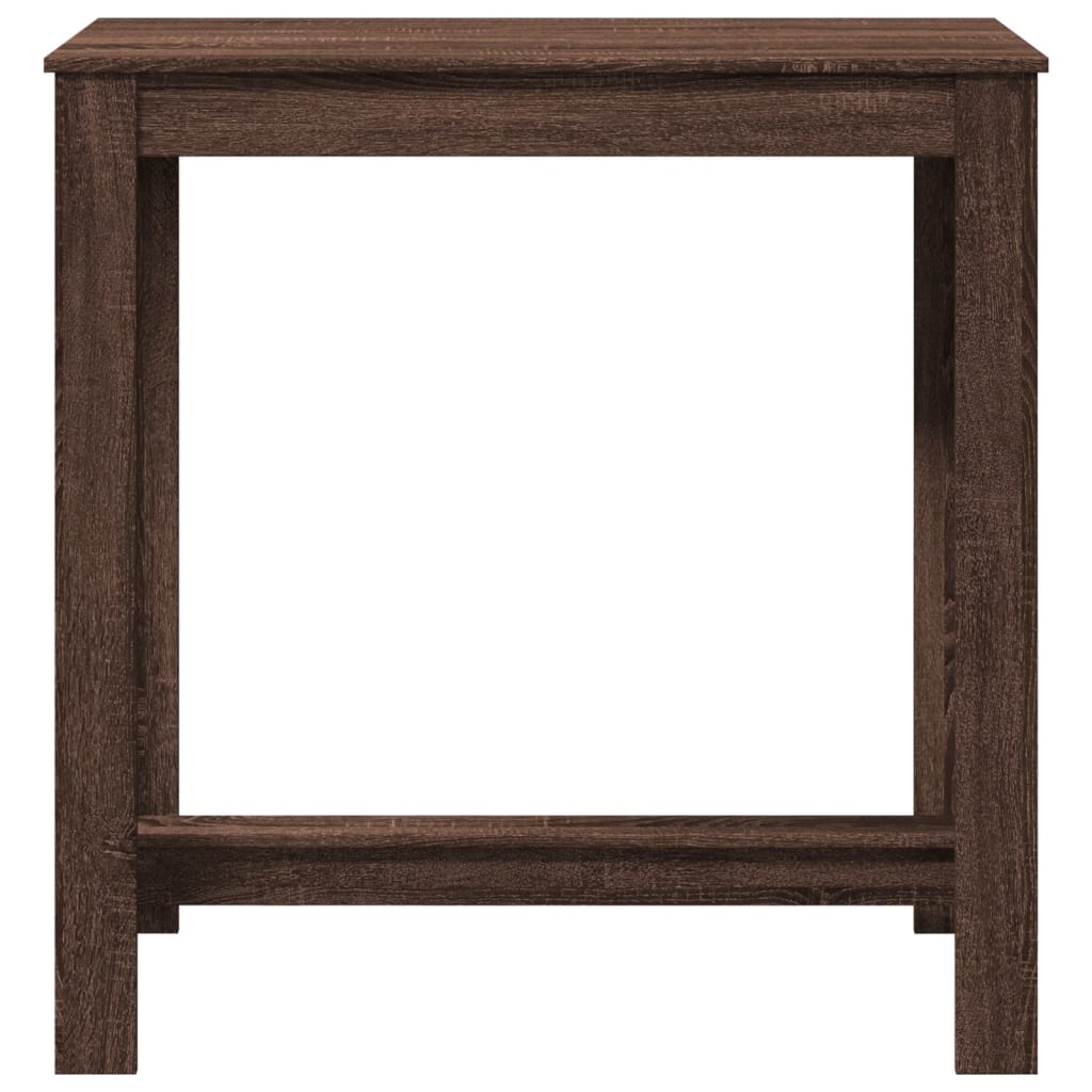 Brown Oak Bar Table - Engineered Wood, 102x50x103.5 cm