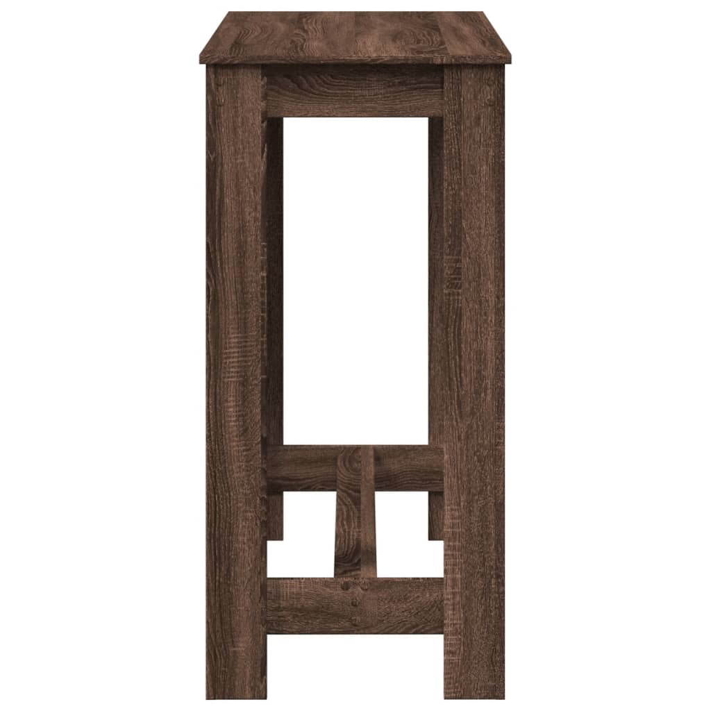 Brown Oak Bar Table - Engineered Wood, 102x50x103.5 cm