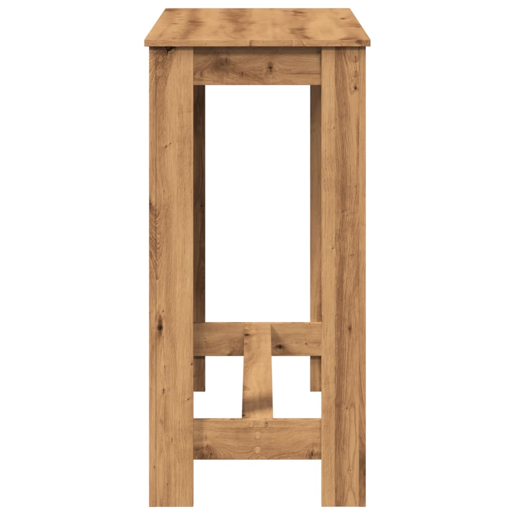 Artisan Oak Bar Table 102x50x103.5 cm - Engineered Wood Design