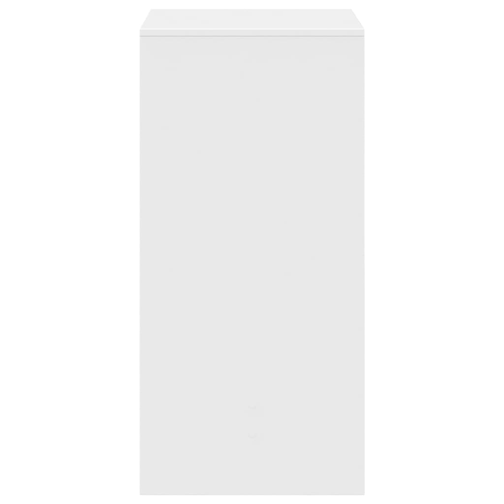 White Engineered Wood Bar Table, 51x50x103.5 cm