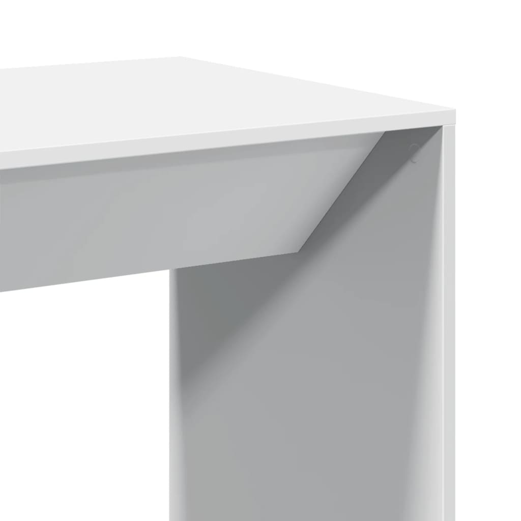 White Engineered Wood Bar Table, 51x50x103.5 cm