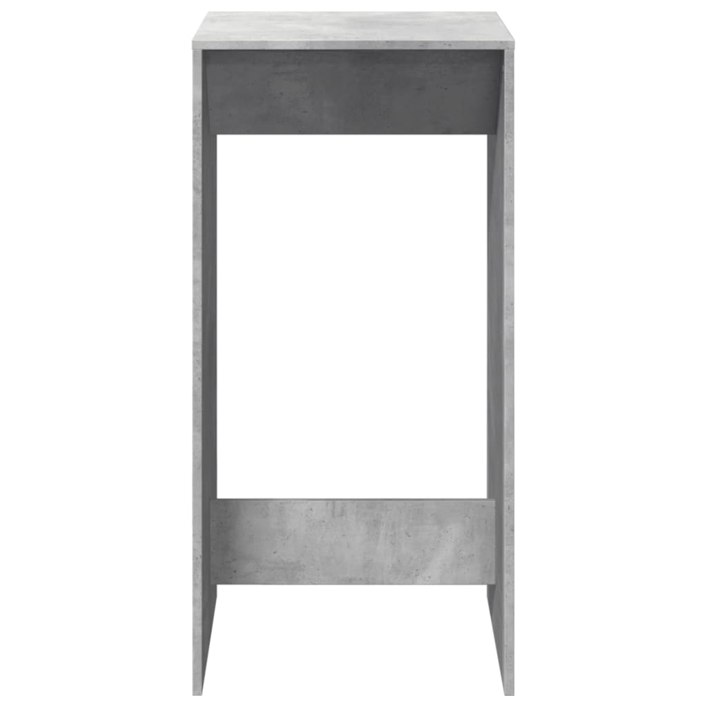 Concrete Grey Engineered Wood Bar Table - 51x50x103.5 cm