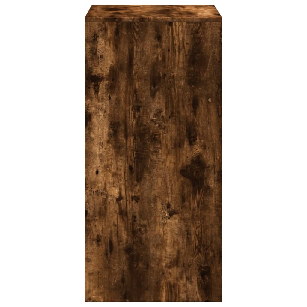 Smoked Oak Bar Table - 51x50x103.5 cm, Engineered Wood