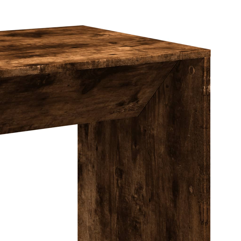 Smoked Oak Bar Table - 51x50x103.5 cm, Engineered Wood