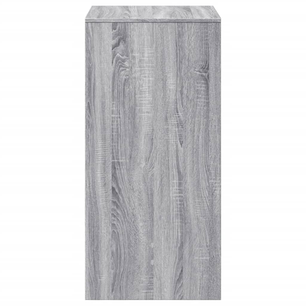 Grey Sonoma Bar Table, Engineered Wood, 51x50x103.5 cm