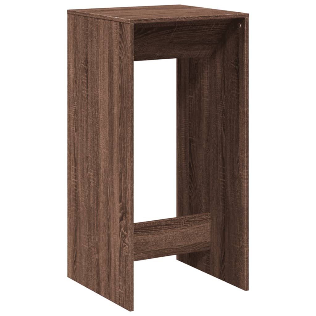 Brown Oak Bar Table - 51x50x103.5 cm - Engineered Wood