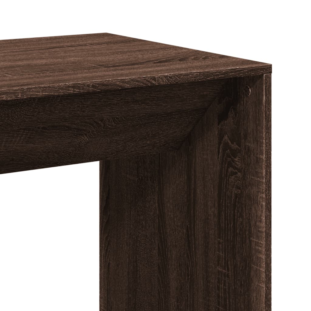 Brown Oak Bar Table - 51x50x103.5 cm - Engineered Wood