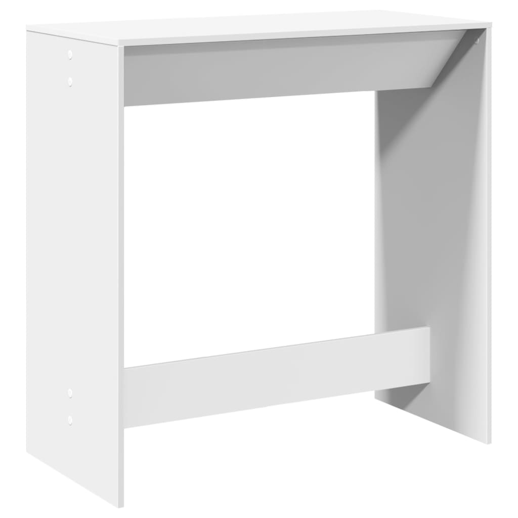 Sleek White Engineered Wood Bar Table, 102x50x103.5 cm