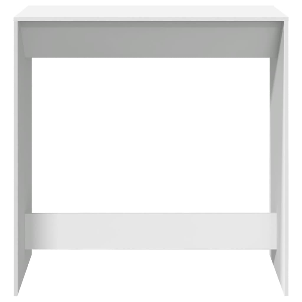 Sleek White Engineered Wood Bar Table, 102x50x103.5 cm