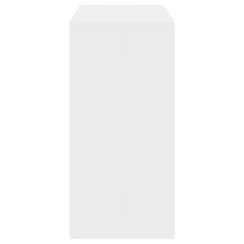 Sleek White Engineered Wood Bar Table, 102x50x103.5 cm