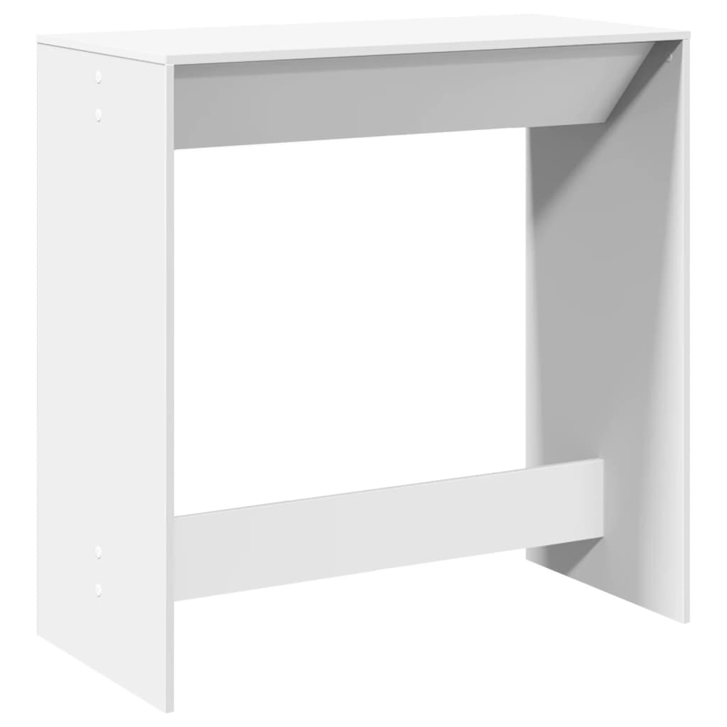 Sleek White Engineered Wood Bar Table, 102x50x103.5 cm