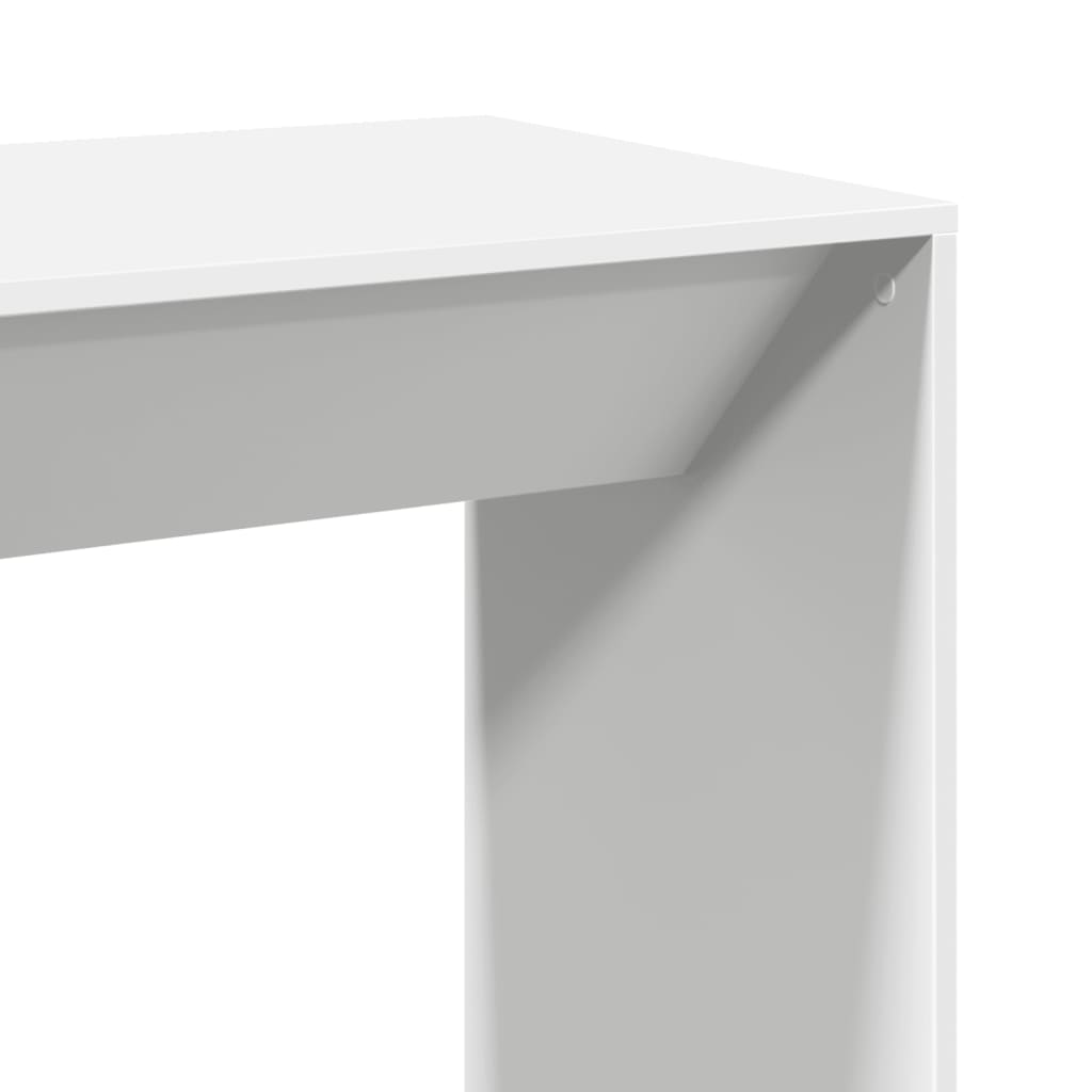 Sleek White Engineered Wood Bar Table, 102x50x103.5 cm