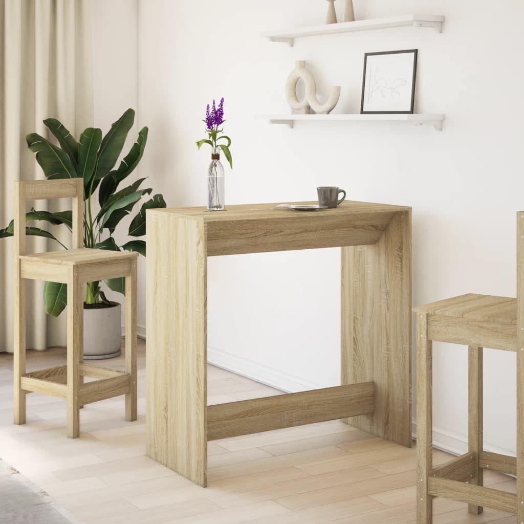 Sonoma Oak Bar Table 102x50x103.5 cm - Durable Engineered Wood