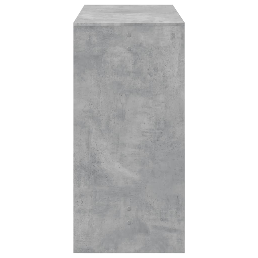 Concrete Grey Bar Table 102x50x103.5 cm - Engineered Wood Design