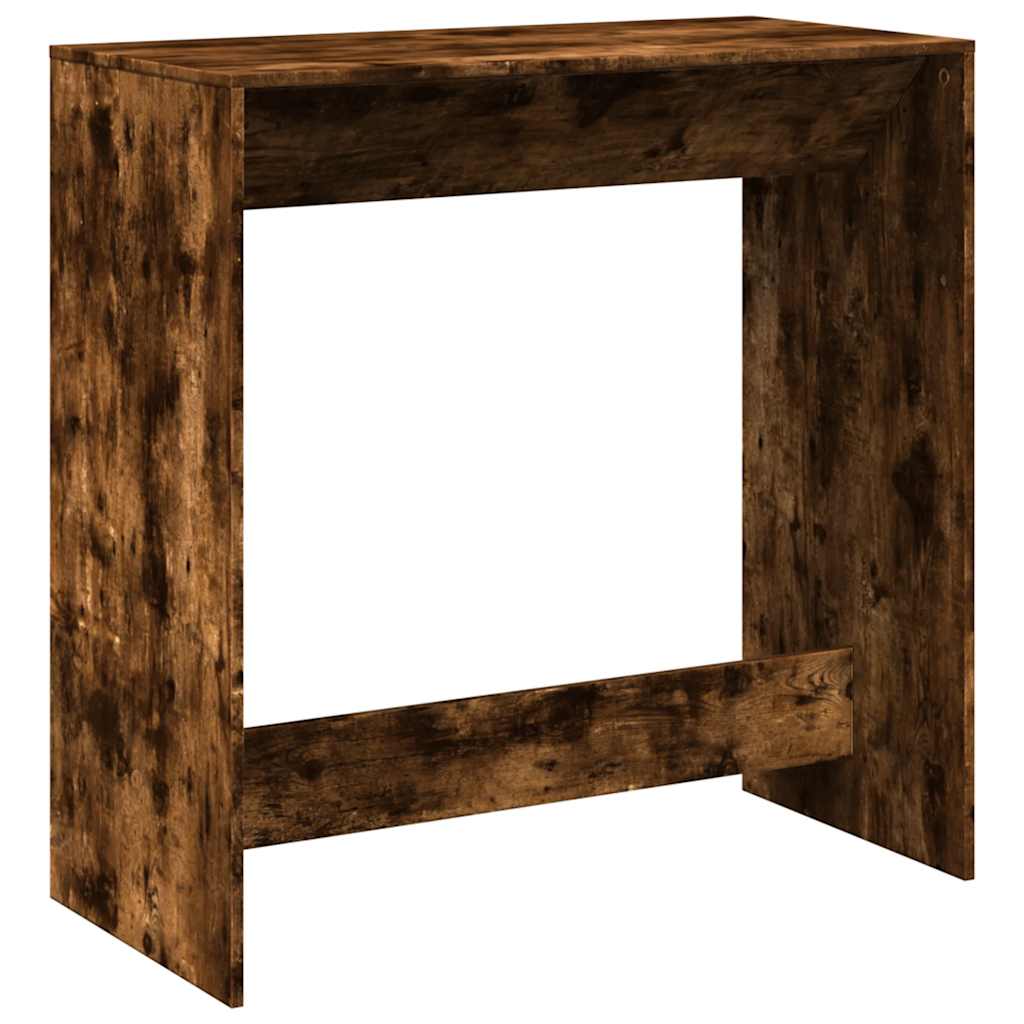Smoked Oak Bar Table 102x50x103.5 cm - Engineered Wood Elegance