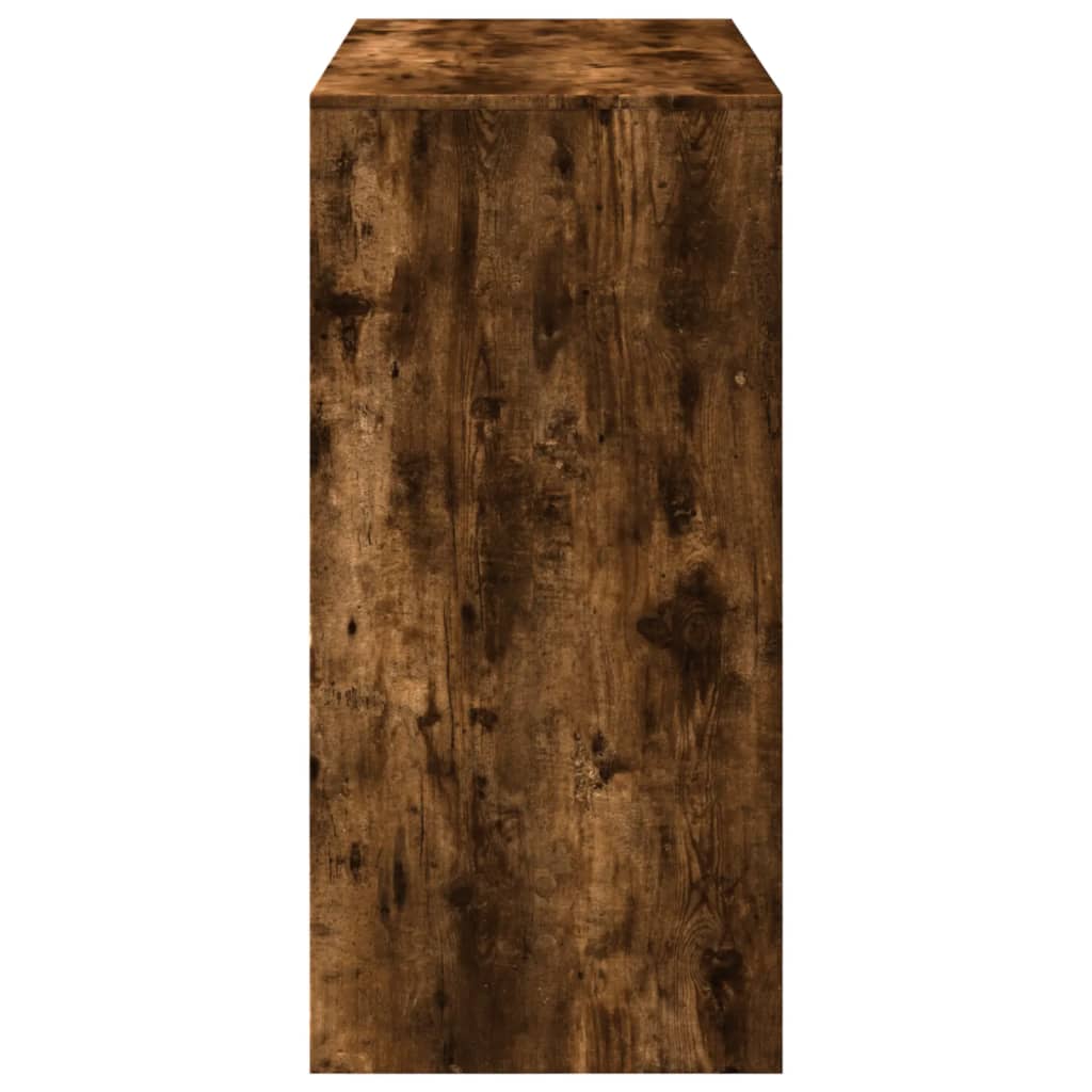 Smoked Oak Bar Table 102x50x103.5 cm - Engineered Wood Elegance
