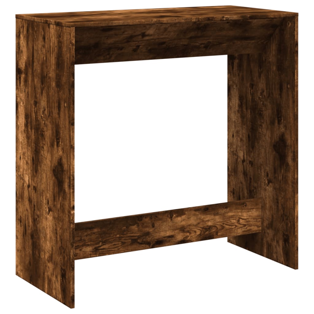 Smoked Oak Bar Table 102x50x103.5 cm - Engineered Wood Elegance