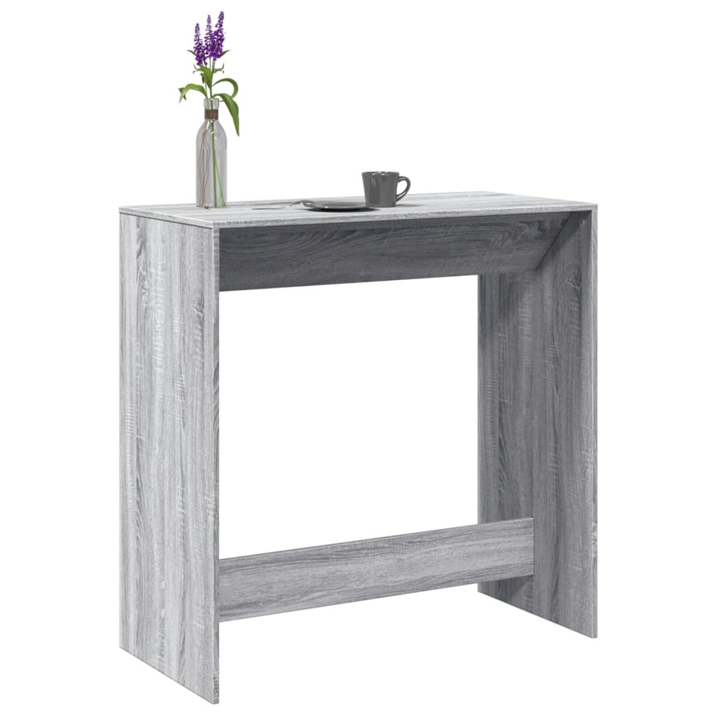 Grey Sonoma Bar Table 102x50x103.5 cm - Engineered Wood