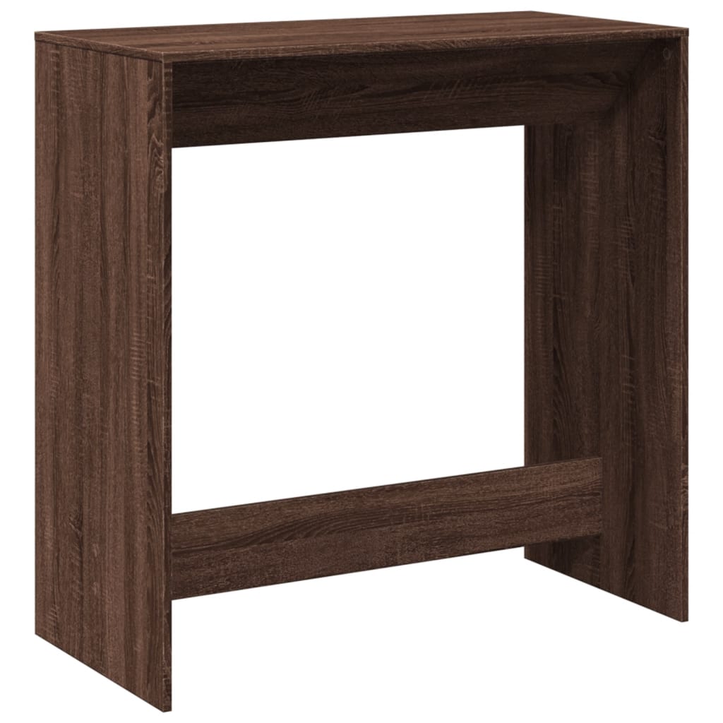 Brown Oak Bar Table 102x50x103.5 cm | Engineered Wood Design