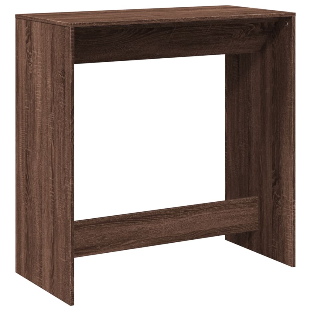Brown Oak Bar Table 102x50x103.5 cm | Engineered Wood Design