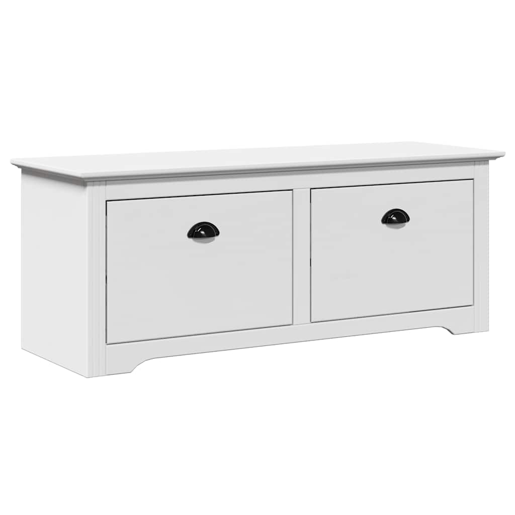 White Hallway Bench BODO 114x40x45 cm - Stylish & Functional Seating