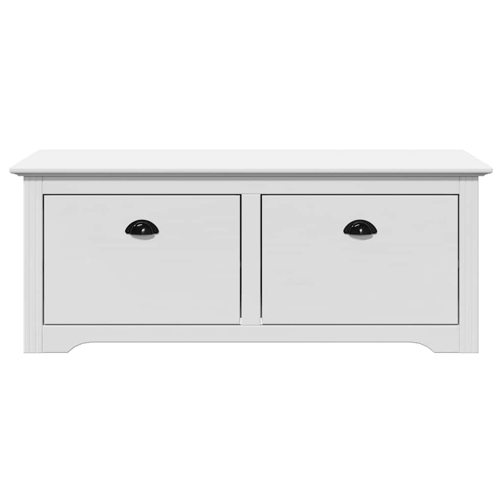 White Hallway Bench BODO 114x40x45 cm - Stylish & Functional Seating
