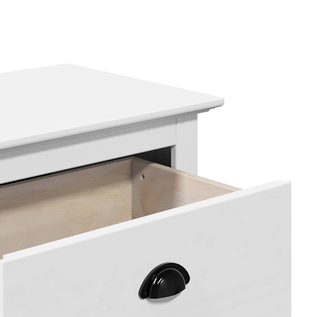 White Hallway Bench BODO 114x40x45 cm - Stylish & Functional Seating