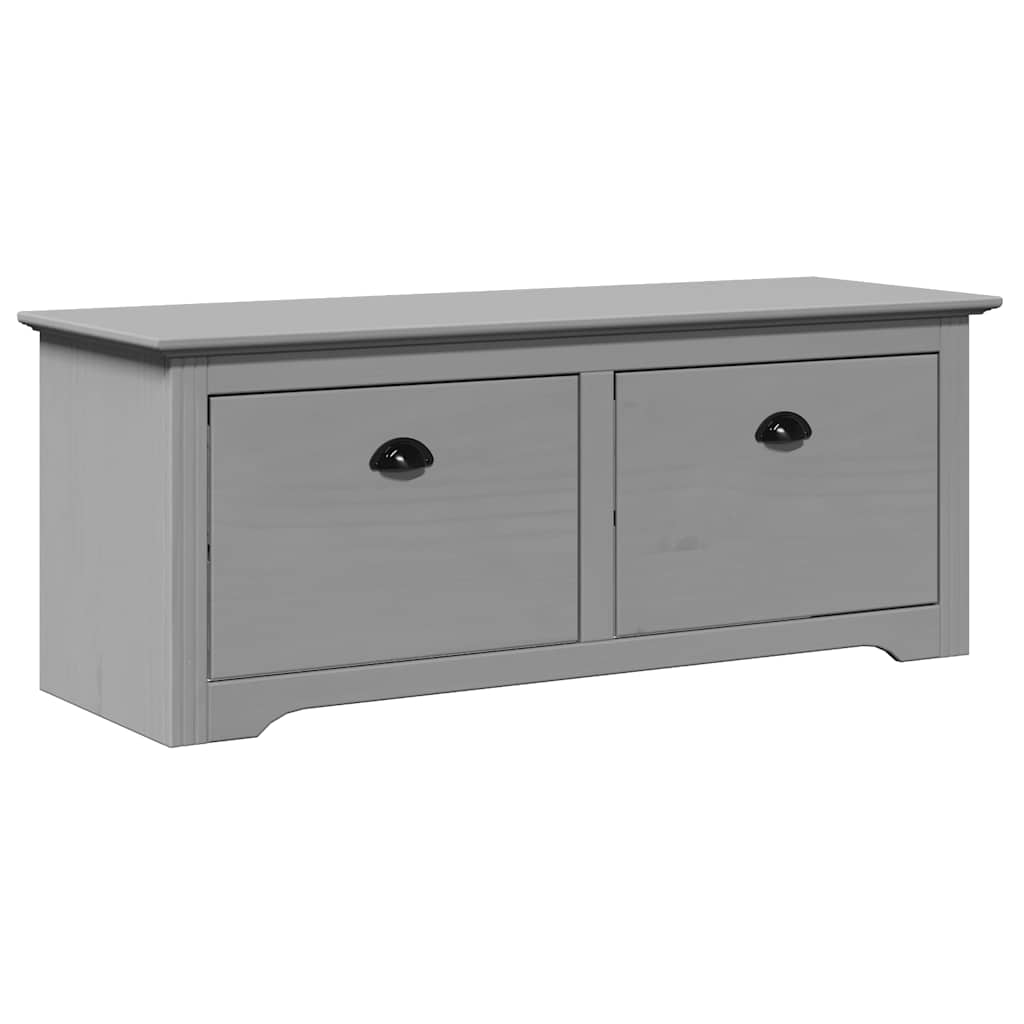 Stylish Grey Hallway Bench BODO, 114x40x45 cm - Durable Wood Design