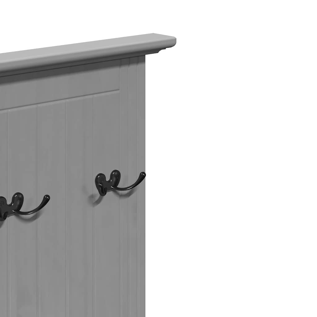 BODO Grey Hallway Cabinet 50x40x157 cm with Hooks