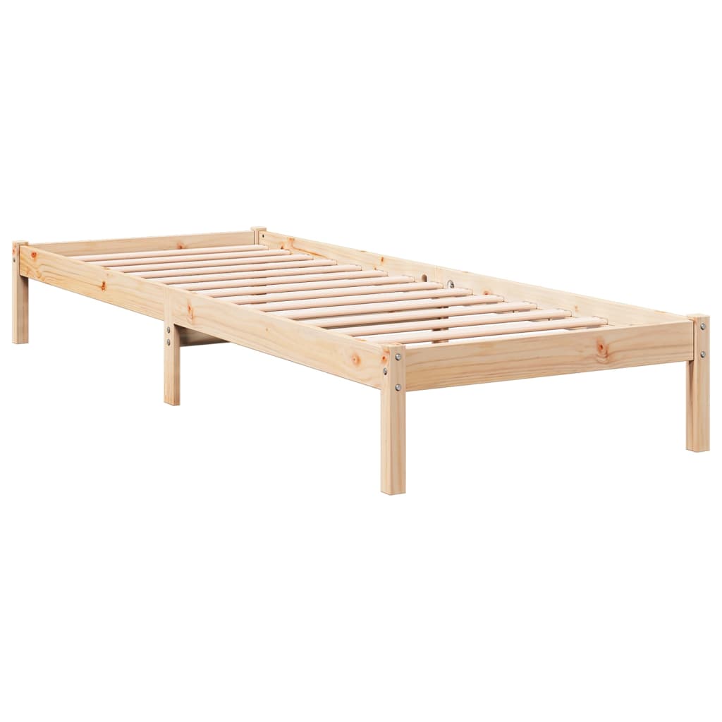 Solid Pine Extra Long Bed Frame 100x210 cm - No Mattress Included