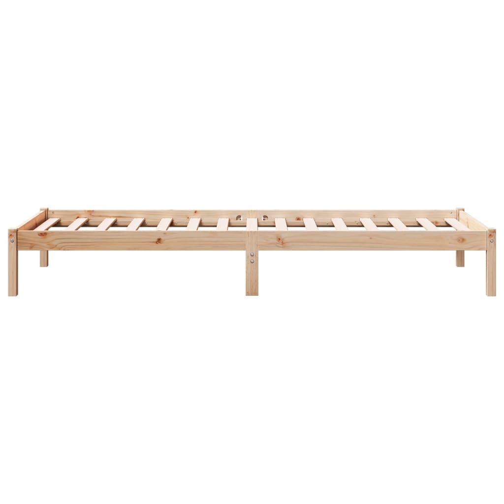 Solid Pine Extra Long Bed Frame 100x210 cm - No Mattress Included