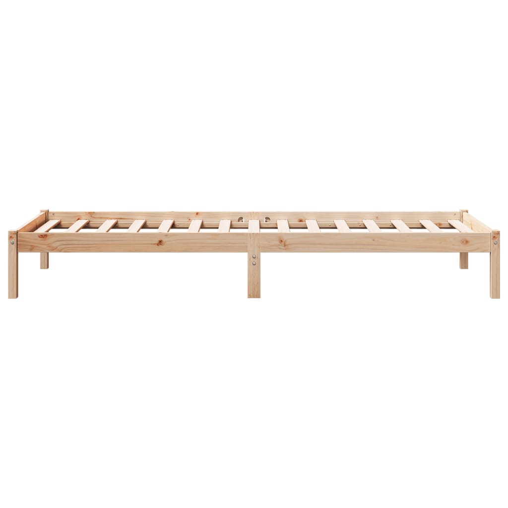 Solid Pine Extra Long Bed Frame 100x220 cm - No Mattress Included