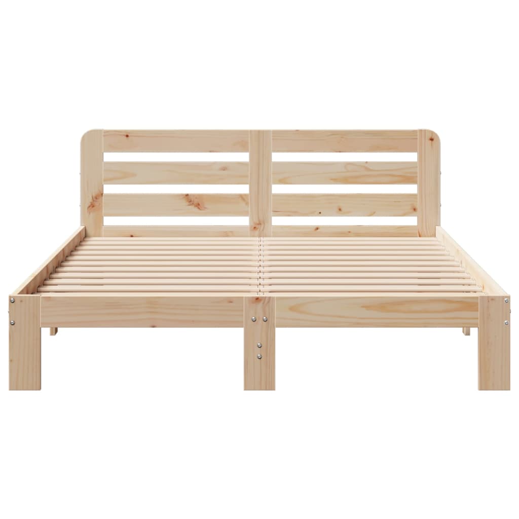 Solid Pine Bed Frame 120x200 cm - Durable Wooden Design